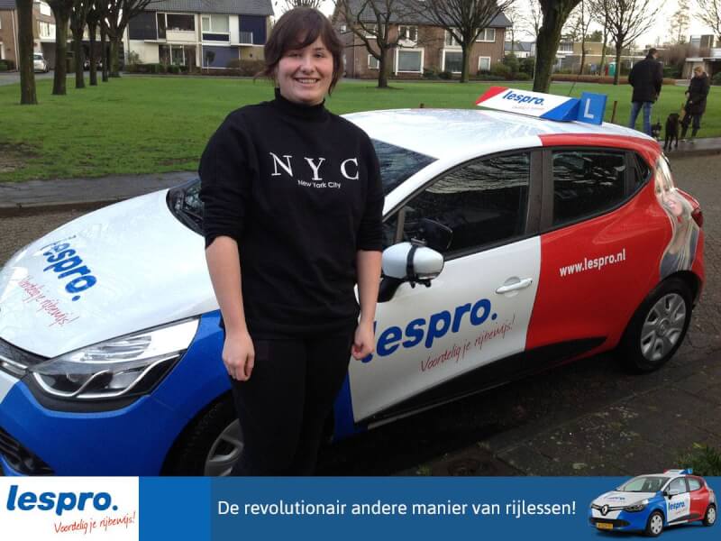 Nadine geslaagd!